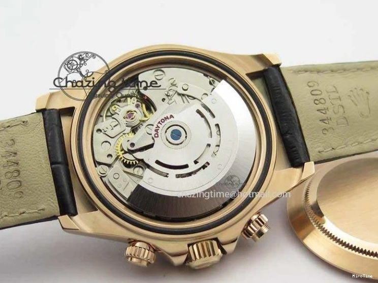 MiroTime 0326 Comfortable Daytona 116515 Noob 1:1 Best Edition Black RG Dial On Black Leather Strap A 3788